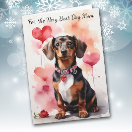 Cute Dachshund Hund som du skapar mitt Svan-kort Helgkort