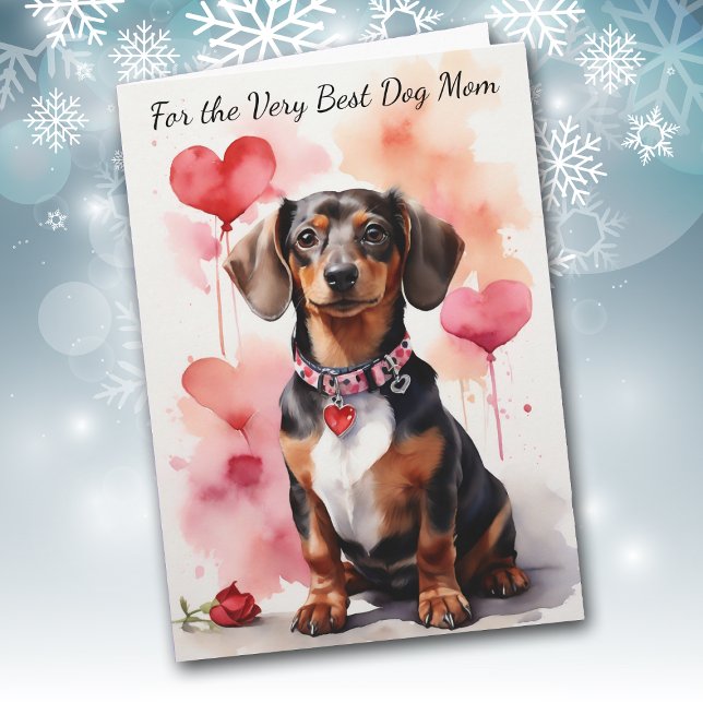Cute Dachshund Hund som du skapar mitt Svan-kort Helgkort (Skapare uppladdad)