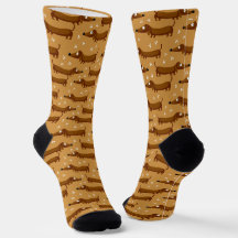 Cute Dachshund Hundar Socks