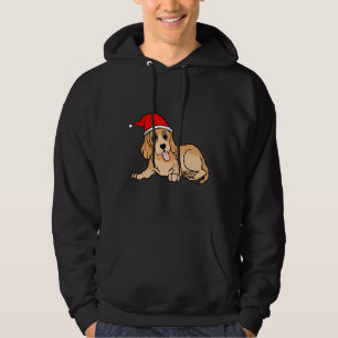 Cute Dachshund i jultomten Hoodie