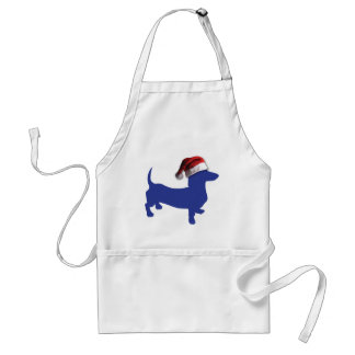 Cute Dachshund i Santa Hat Förkläde