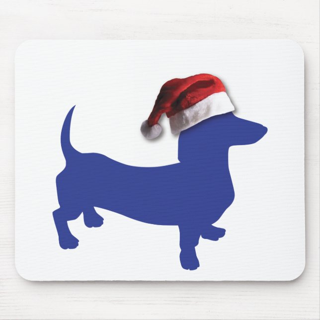 Cute Dachshund i Santa Hat Musmatta (Framsidan)