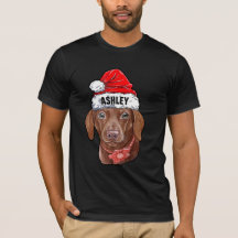 Cute Dachshund jul Hat Hund Big