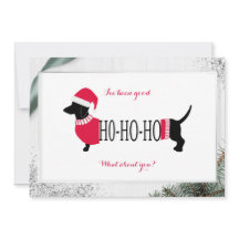 Cute Dachshund Jul-Hund jag har varit Bra Card