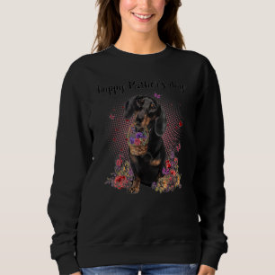 Cute Dachshund Mamma Flower Lycklig Mors dag Kärle T Shirt