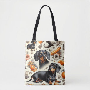 Cute Dachshund Mönster Tygkasse