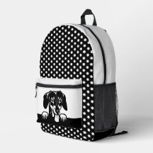 Cute Dachshund och Polka dots