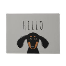Cute Dachshund Puppy | Wiener Hund Hej Doormat