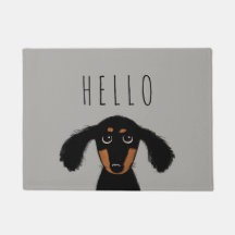 Cute Dachshund Puppy | Wiener Hund Hej Doormat