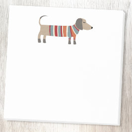 Cute Dachshund Sause Hund Post-it Block