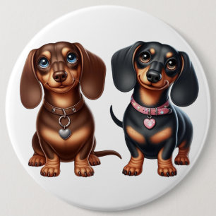 Cute Dachshund-vänner Knapp