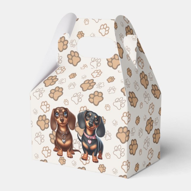 Cute Dachshund-vänner Presentaskar (Framsidan Sidan)