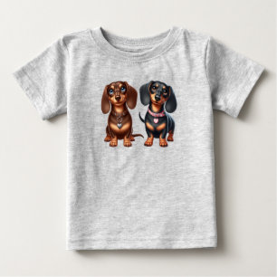 Cute Dachshund-vänner T Shirt