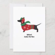 Cute Dachshund WEG Sötare julkort