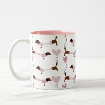 Cute Dachshund Wiener Hund BE Mine Valentines Kaff