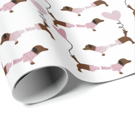 Cute Dachshund Wiener Hund BE Mine Valentiness Presentpapper