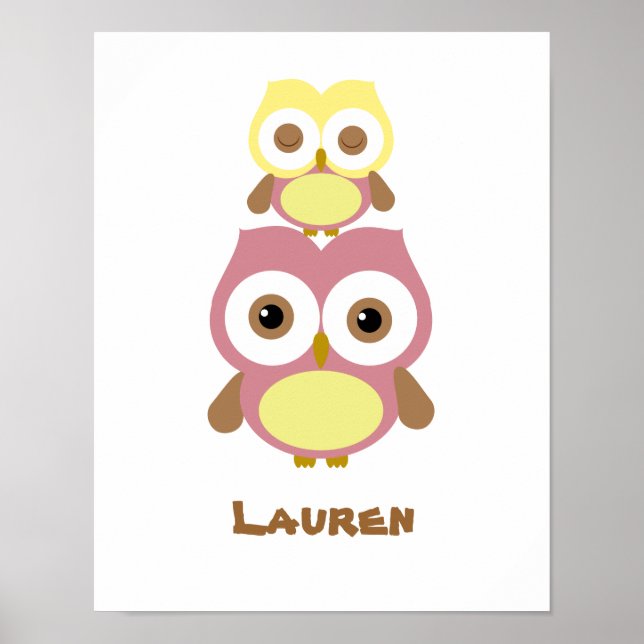 Cute-daghemsflickan uggla poster (Framsidan)