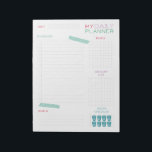 Cute Daily Planner Anteckningsblock<br><div class="desc">Planera din dag med den här enkla dagsplaneringen med "tvättband". Du kan skriva ner dina uppgifter,  mål,  måltider,  livsmedel och till och med kolla upp hur många glas av vatten du har druckit. Finns också:</div>