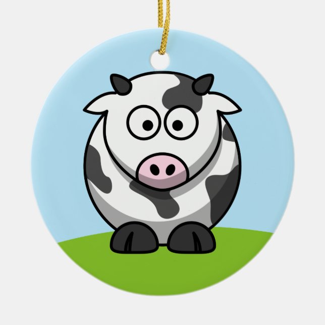 Cute Dairy Cow Ornament (Framsidan)