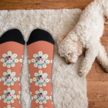 Cute Daisies Custom Photo Pet Dog Lover Pink