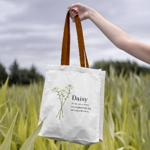 Cute Daisy Feminine Girly Tygkasse