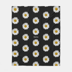 Cute Daisy Flowers med Namn Fleecefilt