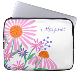 Cute Daisys eget namn laptop sleeve