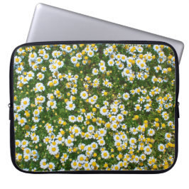 Cute Daisys Funny Söt Flowers Nature Girly Laptop Sleeve