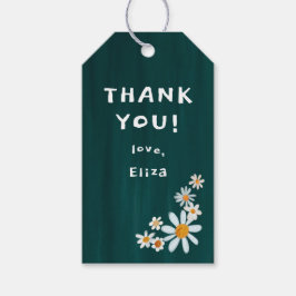 Cute Daisys Gouache Anpassningsbar Baby Shower TAC Presentetikett