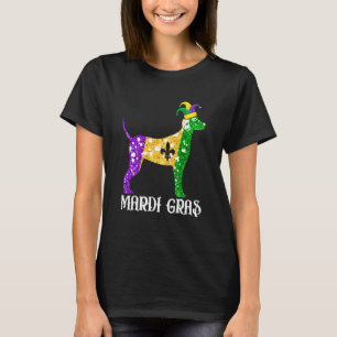 Cute Dalmatian Hund älskare Mardi Gras Party Jeste T Shirt