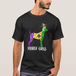 Cute Dalmatian Hund älskare Mardi Gras Party Jeste T Shirt