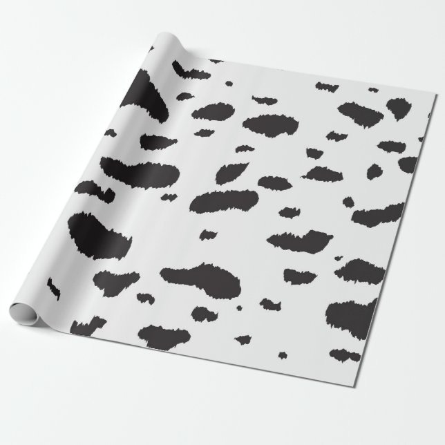 Cute Dalmatian Print Wrapping Papper Presentpapper (Utrullad)