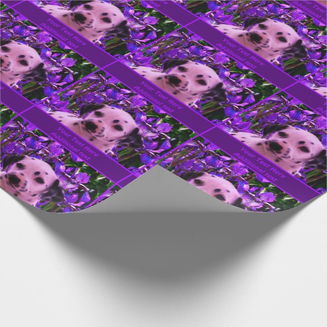 Cute Dalmatian Puppy Hund Art Personlig Presentpapper (Hörn)