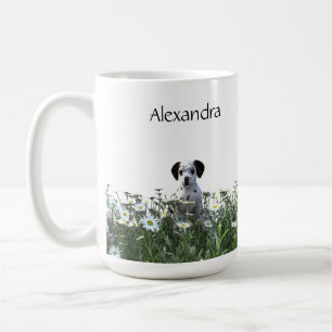 Cute Dalmatian Puppy i Daisy Kaffemugg