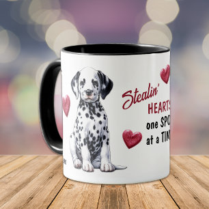 Cute Dalmatian Puppy Stealing Hearearts Mugg