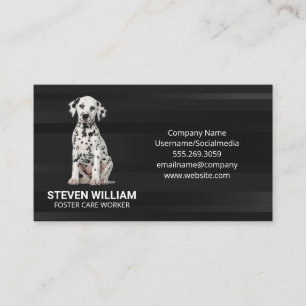 Cute Dalmatian Puppy Visitkort