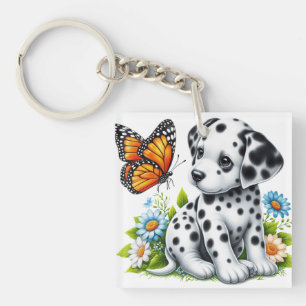 Cute Dalmatien/Butterfly-vänner