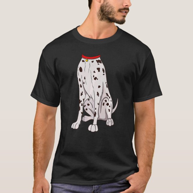 Cute Dalmatien Costume for Halloween Hund Animal C T Shirt (Framsida)