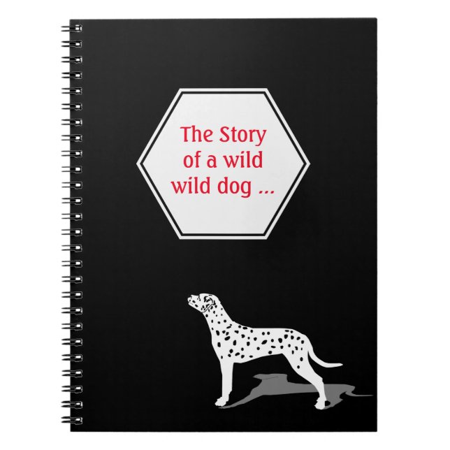 Cute Dalmatien hund Anteckningsbok (Framsidan)