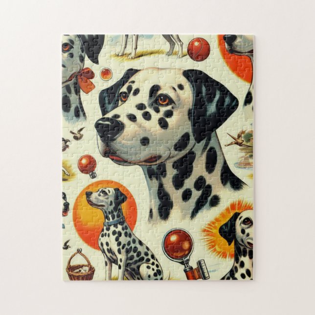 Cute Dalmatien Seamless Pussel (Vertikal)