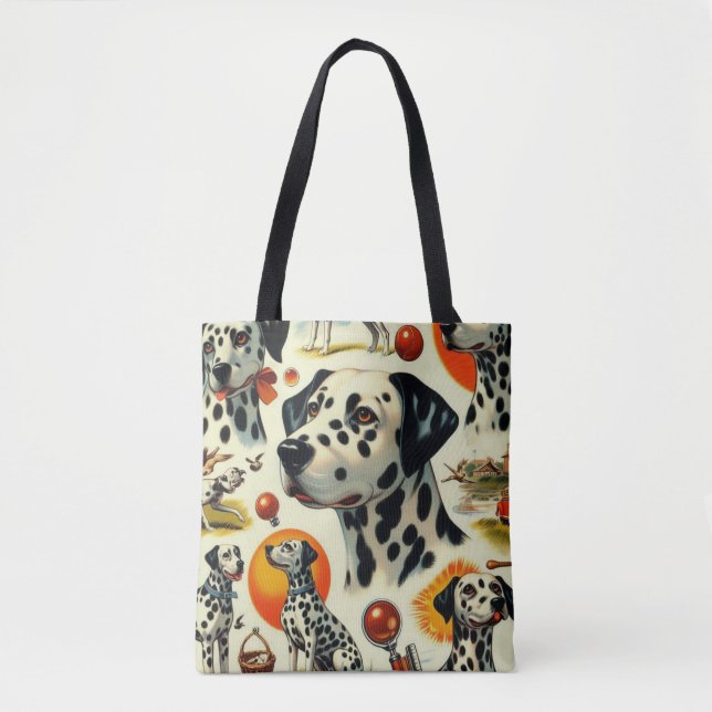 Cute Dalmatien Seamless Tygkasse (Framsida)
