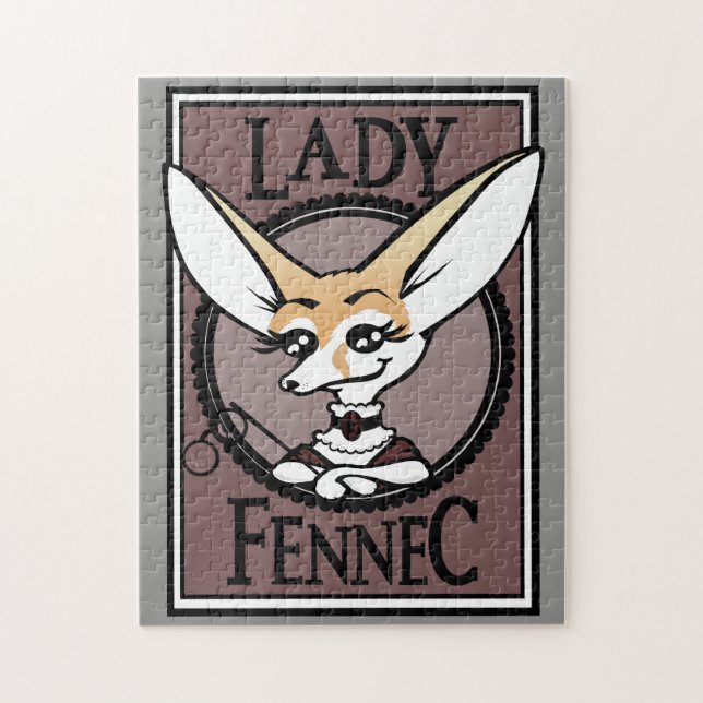 CUTE DAM FENNEC FOX PUZZLE PUSSEL (Vertikal)
