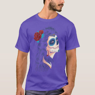 Cute Dam i den döde La Calavera Catrina T Shirt