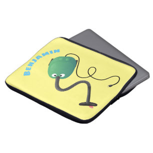 Cute dammsugare tecknad humor laptop fodral