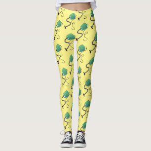 Cute dammsugare tecknad humor leggings