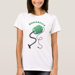 Cute dammsugare tecknad humor t shirt