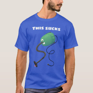 Cute dammsugare tecknad humor t shirt