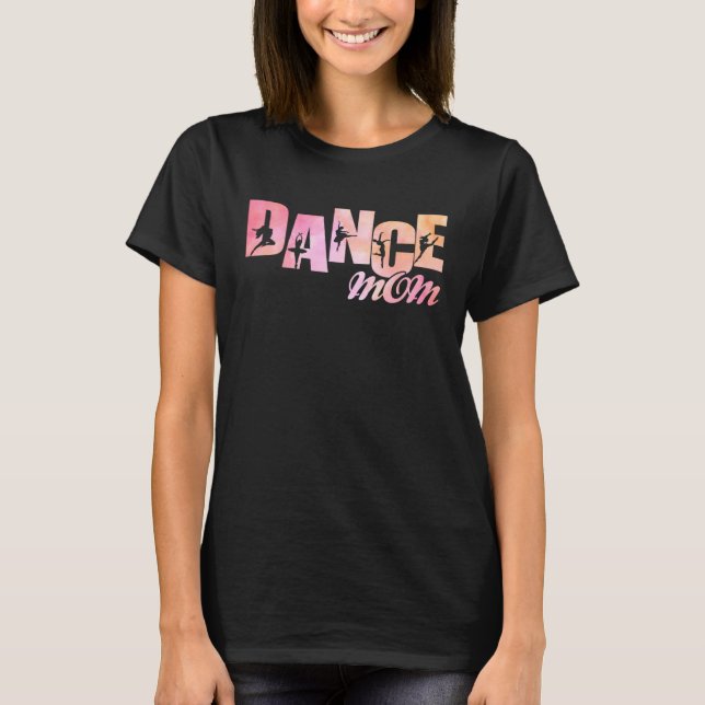 Cute Dance Mom Tie Dye Dancer Mom Mother's Day Ret T Shirt (Framsida)