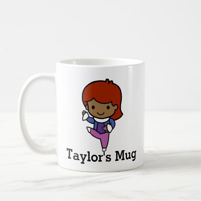 Cute Dancer, jazz/ballet Kaffemugg (Vänster)