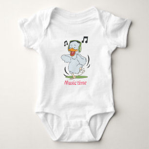 Cute Dancing Anka Baby Bodydress - Music Time Desi T Shirt